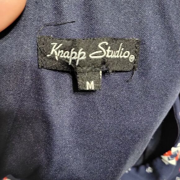 Knapp studio blue Jumpsuit Sz M - Picture 5 of 10